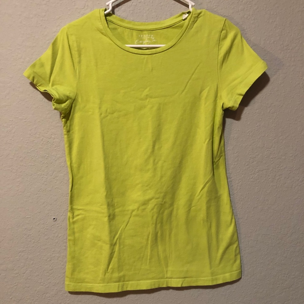 Lime green plain simple soft tshirt